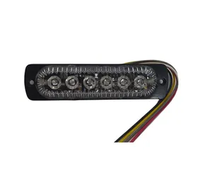 Mini Barra Federal Signal 6 Led Tipo Estrobo Rojo Azul